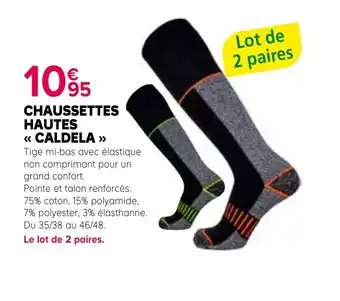 Kiriel Chaussettes hautes caldela offre