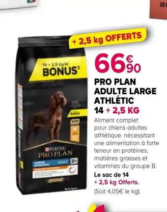 Kiriel PRO PLAN Adulte large athletic offre