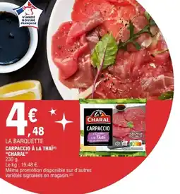 E.Leclerc CHARAL Carpaccio à la thaï offre