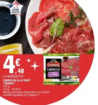 E.Leclerc CHARAL Carpaccio à la thaï offre