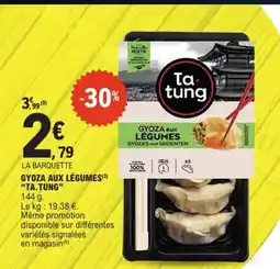 E.Leclerc TA TUNG Gyoza aux légumes offre
