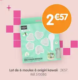 b&m Lot de 6 moules à onigiri kawaii offre