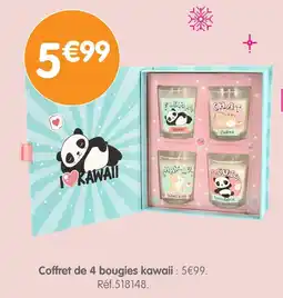 b&m Coffret de 4 bougies kawaii offre