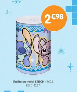b&m STITCH Tirelire en métal offre