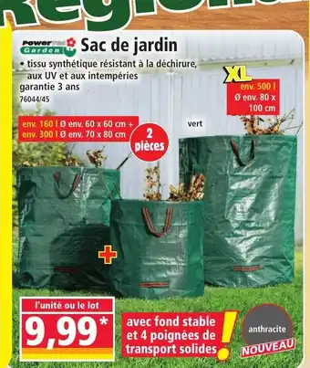 Norma POWER GARDEN Sac de jardin offre