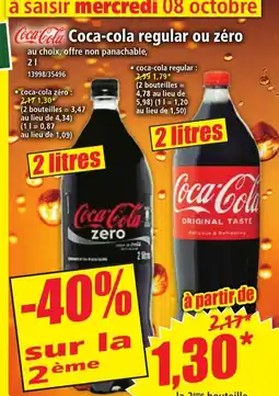 Norma COCA-COLA regular ou zéro offre