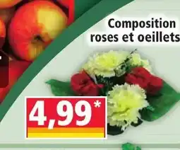 Norma Composition roses et oeillets offre