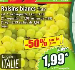 Norma Raisins blancs offre