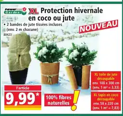 Norma POWER GARDEN XL Protection hivernale en coco ou jute offre