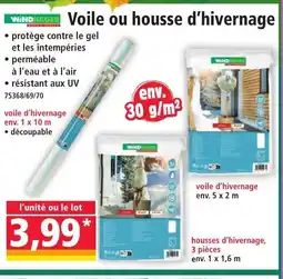 Norma WINDHAGER Voile ou housse d'hivernage offre