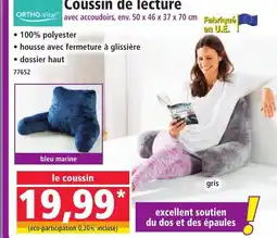 Norma Coussin de lecture offre
