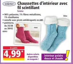 Norma ELLE NOR Chaussettes d'intérieur avec offre