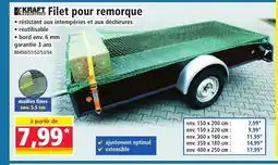 Norma KRAFT Filet pour remorque offre
