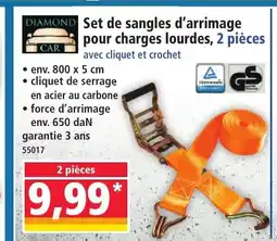 Norma DIAMOND Set de sangles d'arrimage pour charges lourdes offre