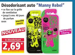 Norma Désodorisant auto Manny Rebel offre