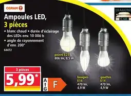 Norma OSRAM Ampoules LED, 3 pièces offre