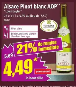Norma Alsace Pinot blanc AOP offre