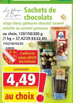 Norma Sachets de chocolats offre