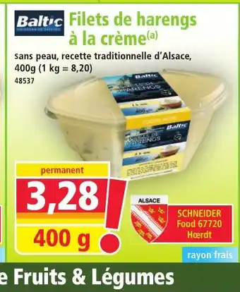 Norma BALTIC Filets de harengs à la crème offre