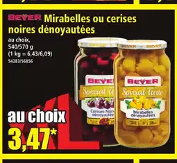 Norma BEYER Mirabelles ou cerises noires dénoyautées offre