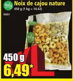 Norma HOLY Noix de cajou nature offre