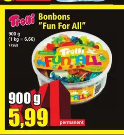 Norma TROLLI Bonbons Fun For All offre
