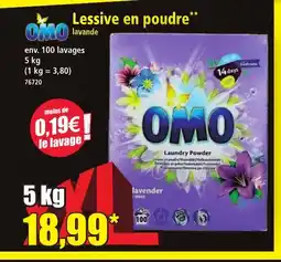 Norma OMO Lessive en poudre offre