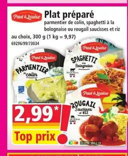 Norma PAUL & LOUISE Plat préparé offre