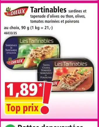 Norma LES DIEUX Tartinables offre