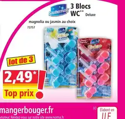 Norma SAUBERMAX 3 blocs WC offre