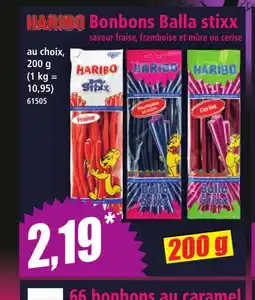 Norma HARIBO Bonbons Balla stixx offre