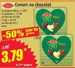 Norma DELACRE Coeurs au chocolat offre