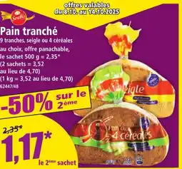 Norma Pain tranché offre