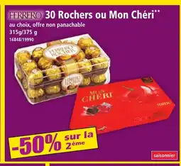 Norma FERRERO 30 Rochers ou Mon Chéri offre