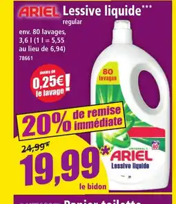 Norma ARIEL Lessive liquide offre