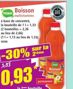 Norma TRIMM Boisson multivitaminée offre