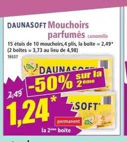 Norma DAUNASOFT Mouchoirs parfumés camomille offre