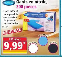 Norma MULTITEC Gants en nitrile offre