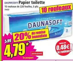 Norma DAUNASOFT Papier toilette offre
