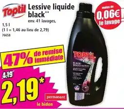Norma TOPTIL Lessive liquide black offre