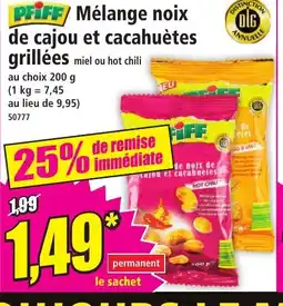 Norma PFIFF/ Mélange noix de cajou et cacahuètes grillées offre