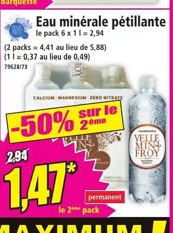Norma Eau minérale pétillante offre