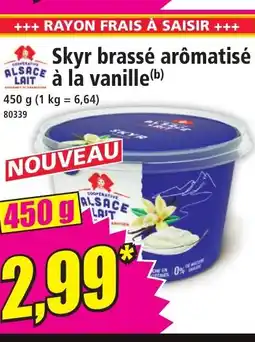 Norma ALSACE Skyr brassé arômatisé à la vanille offre
