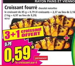 Norma Croissant fourré chocolat noisettes offre