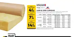 Tout faire matériaux ISOVER,KNAUFINSULATION, URSA Laine de verre à dérouler offre