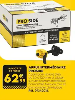 Tout faire matériaux PROSIDE Appui thermacoustic offre