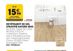 Tout faire matériaux E EGGER Revêtement de sol stratifié nature sens offre