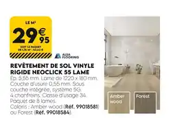 Tout faire matériaux ALSA FLOORING Revêtement de sol vinyle rigide neoclick 55 lame offre