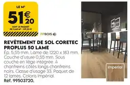 Tout faire matériaux FPBOIS Revêtement de sol coretec proplus 50 lame offre