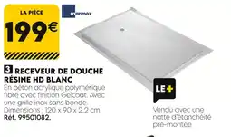 Tout faire matériaux Receveur de douche résine hd blanc offre